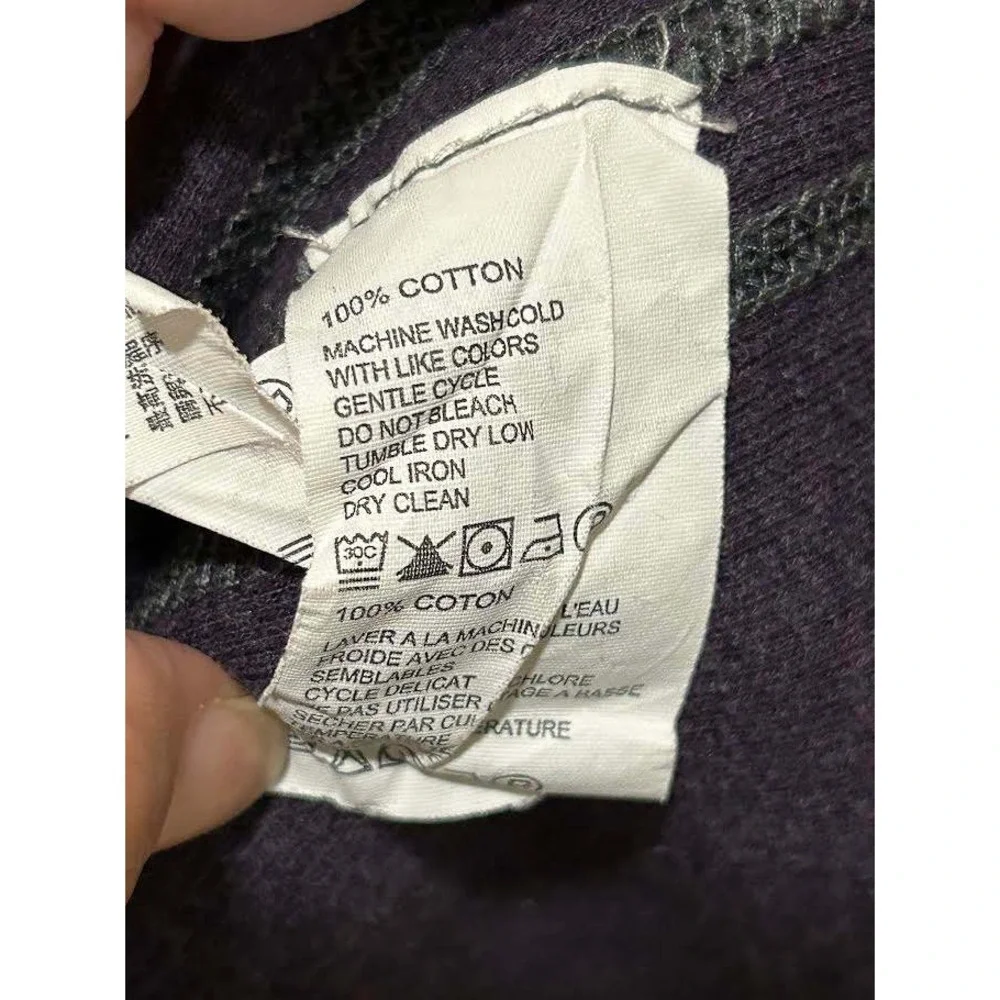 Tommy Bahama Reversible Quarter Zip Pullover Sweatshirt Mens Large Grey Purple